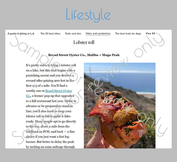sample of page design showing a sandwich